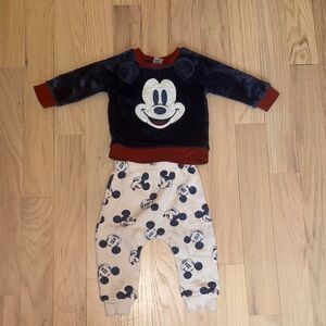 Disney Baby Red and Blue Outfit